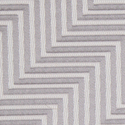 Silver Diagonal Herringbone Jacquard Detail