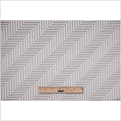 Silver Diagonal Herringbone Jacquard Full