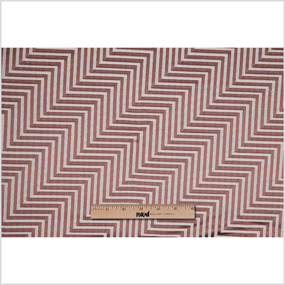 Brown Diagonal Herringbone Jacquard - Full