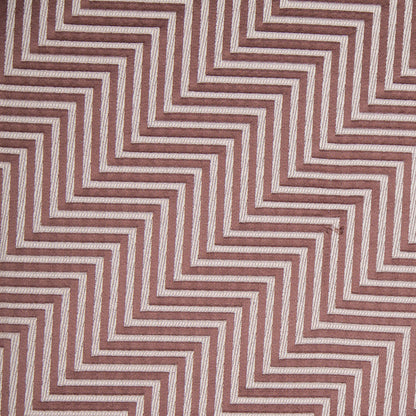 Brown Diagonal Herringbone Jacquard