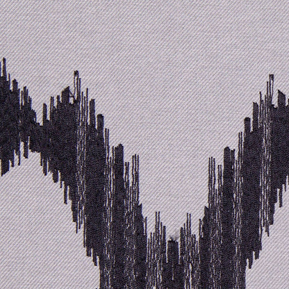 Gray and Black Embroidered Diamonds Woven - Detail