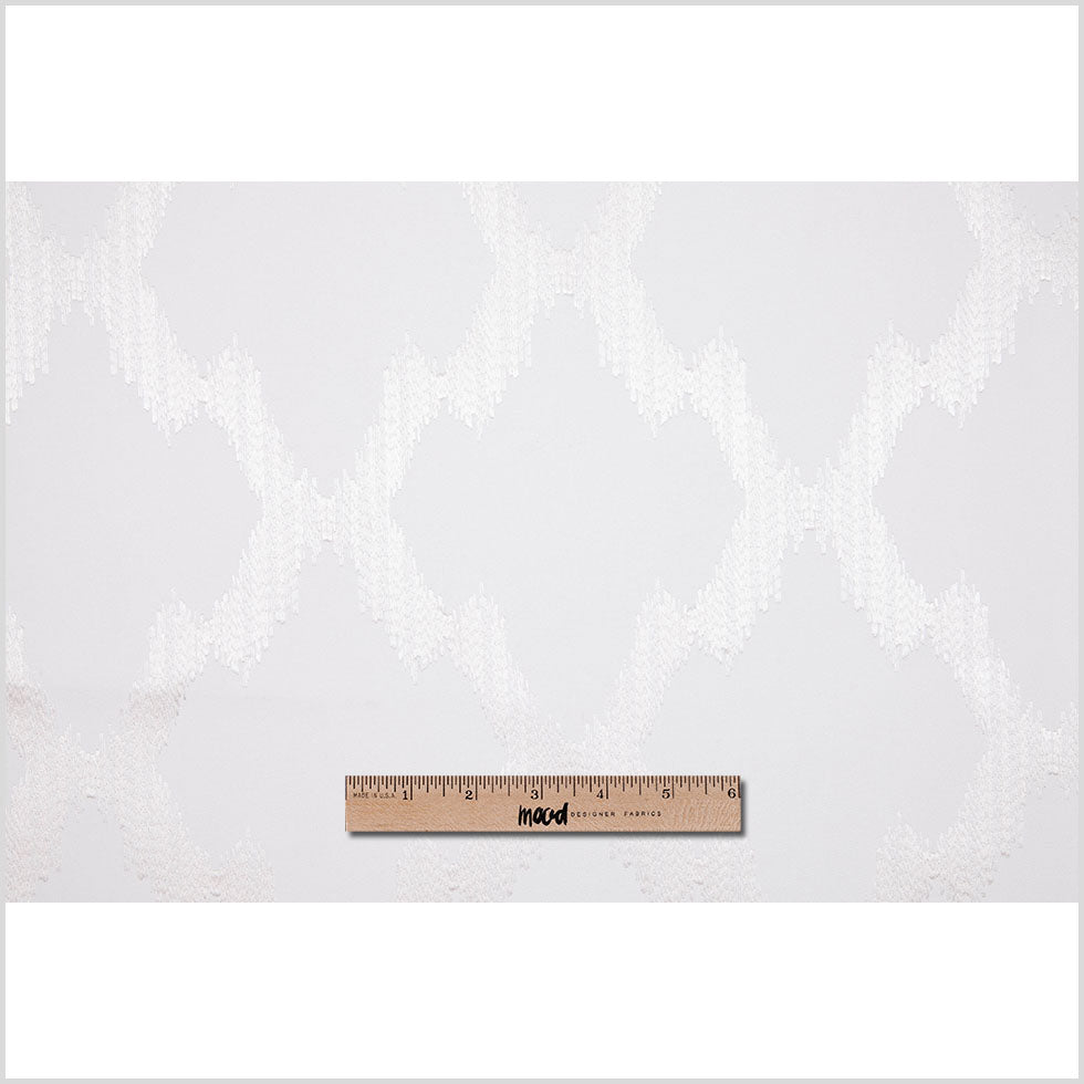 Pearl Embroidered Diamonds Woven Full