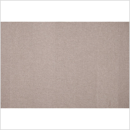 Beige Wides Stripes Linen-Like Woven - Full