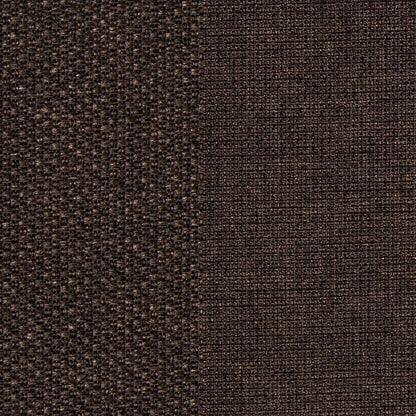 Brown Wides Stripes Linen-Like Woven Detail