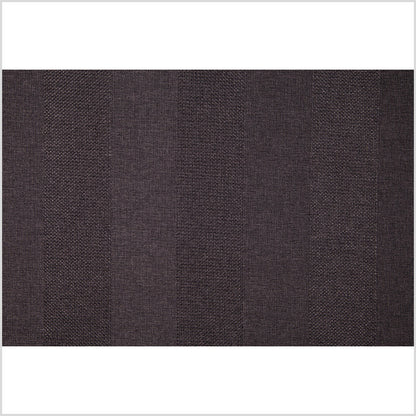 Charcoal Wides Stripes Linen-Like Woven - Full