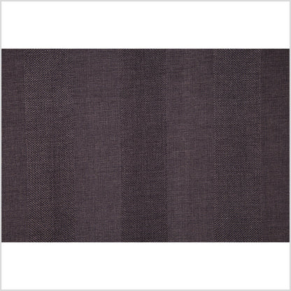 Dark Gray Wides Stripes Linen-Like Woven - Full