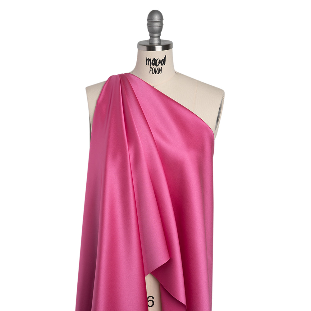 Polyester Satin - Pink Velour - Reverie Collection - Drape