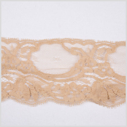 2 Beige Floral Lace