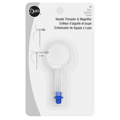Dritz Needle Threader & Magnifier - Clear
