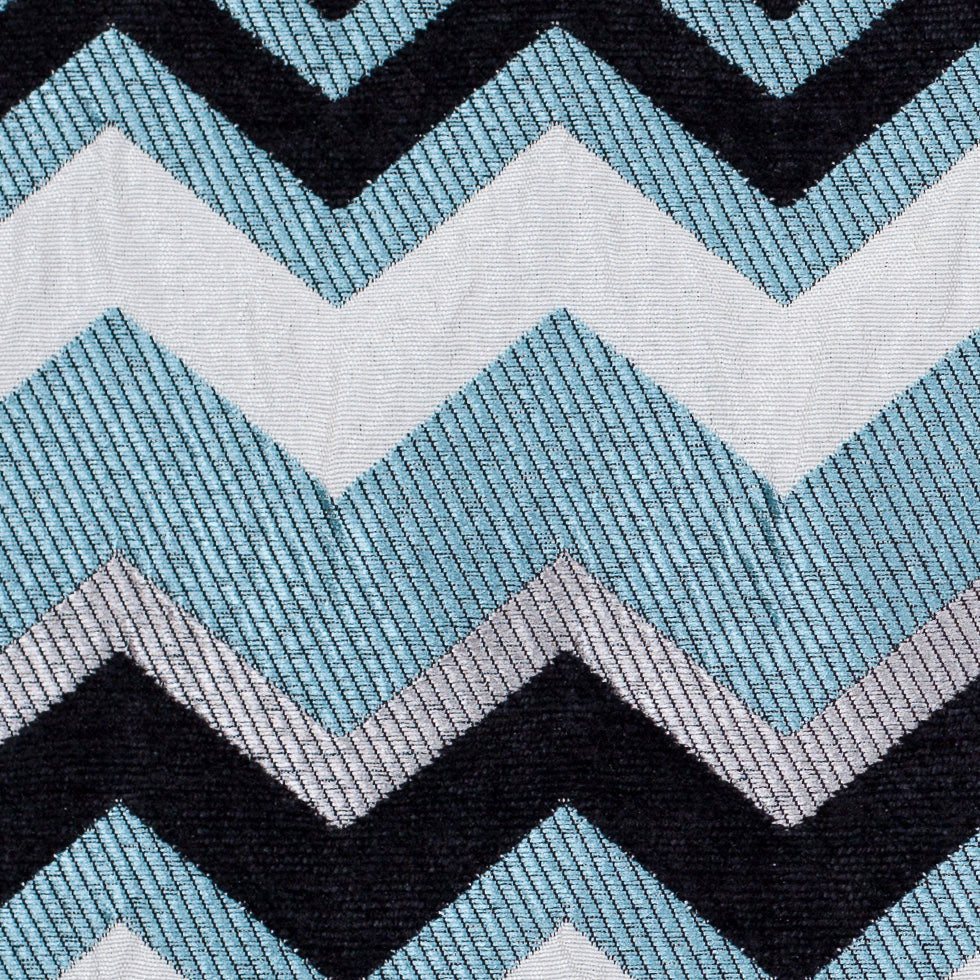 Spearmint Bold Colors Chevron Chenille - Detail