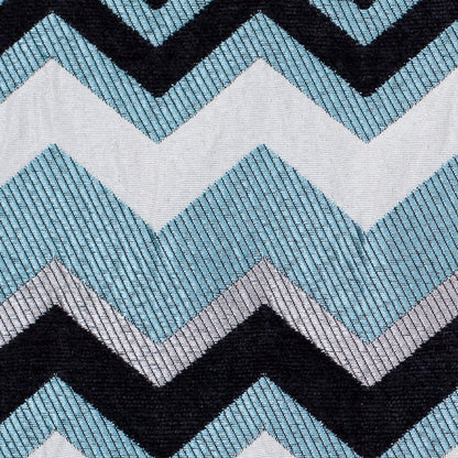 Spearmint Bold Colors Chevron Chenille - Detail