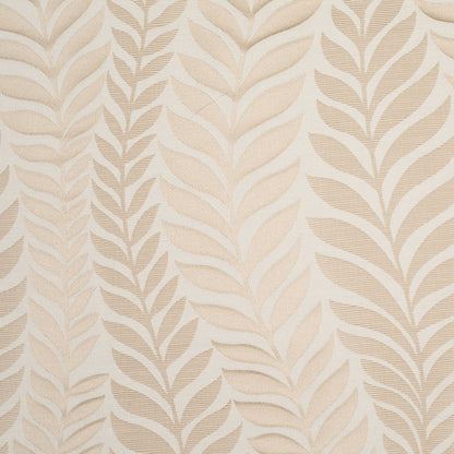Beige and Light Beige Leafy Satin Jaquard