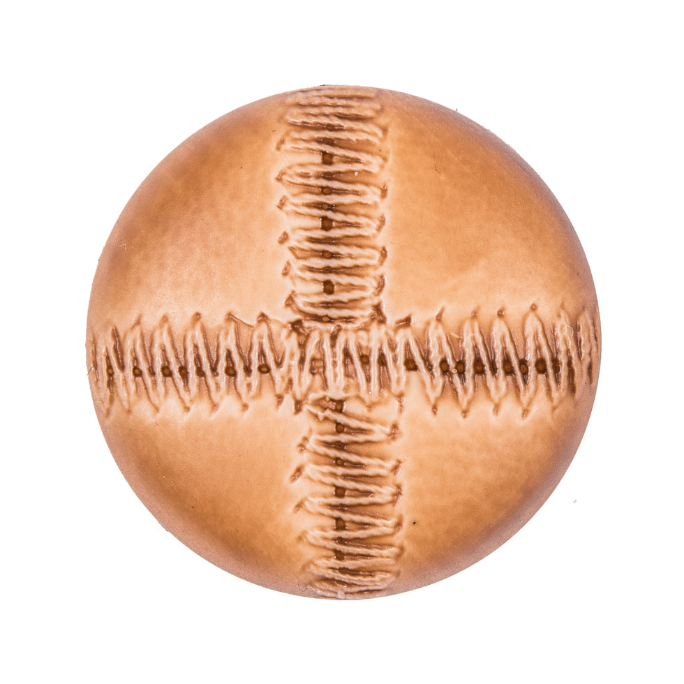 Italian Light Brown Plastic Shank Back Button - 44L/28mm