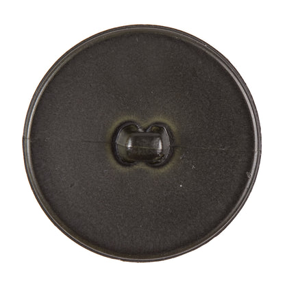 Italian Dark Green Plastic Shank Back Button - 54L/34mm - Detail