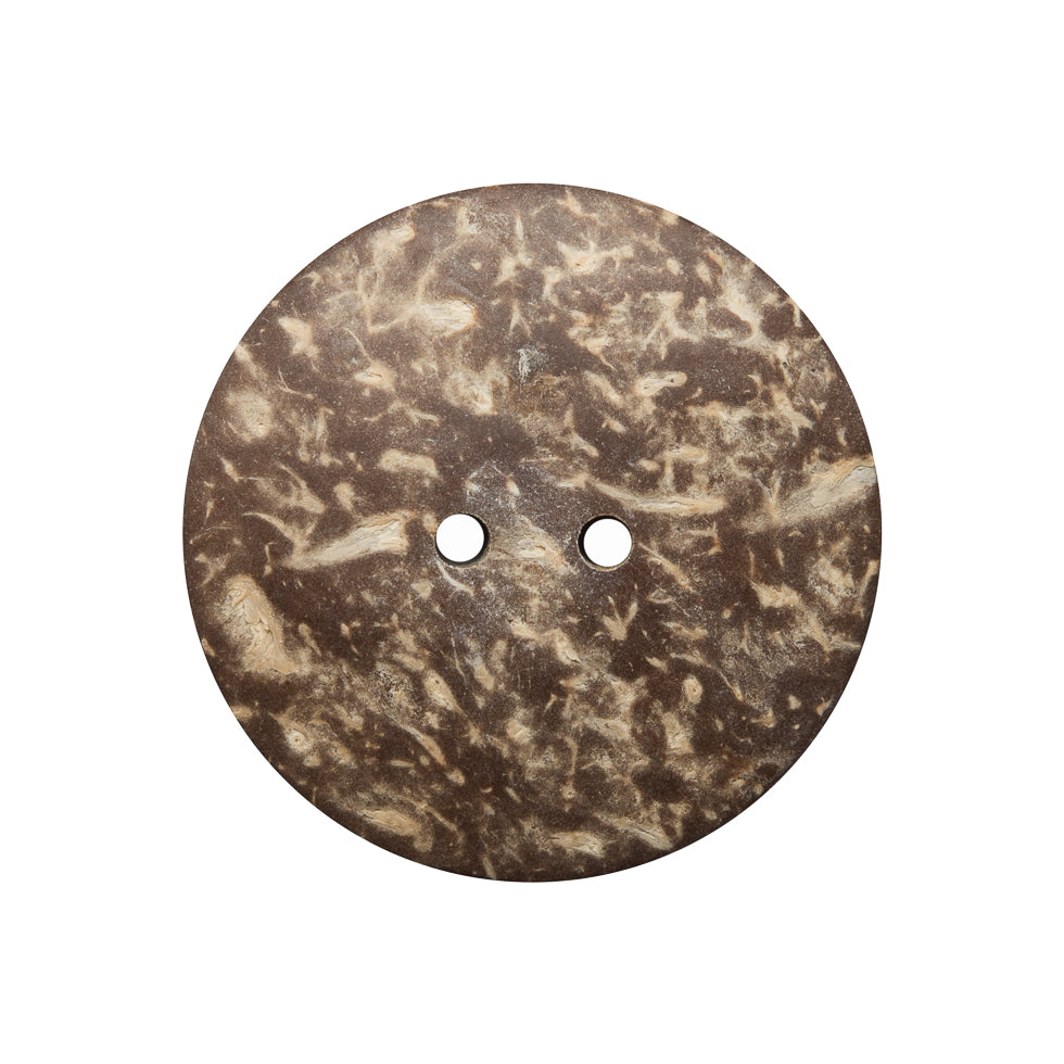 Italian Blue Coconut Button - 40L/25mm - Detail