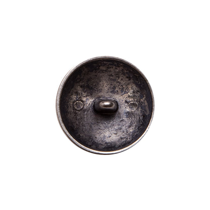 Italian Silver Metal Shank Back Button - 24L/15mm Detail