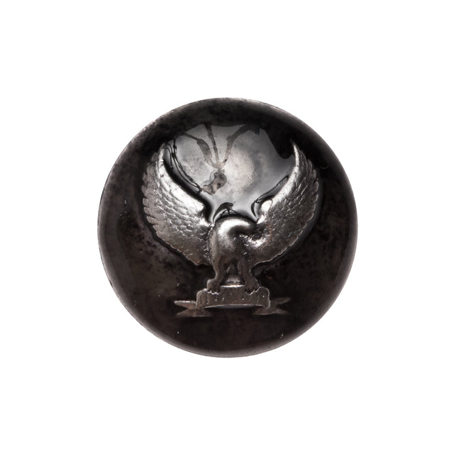 Italian Silver Metal Shank Back Button - 32L/20mm