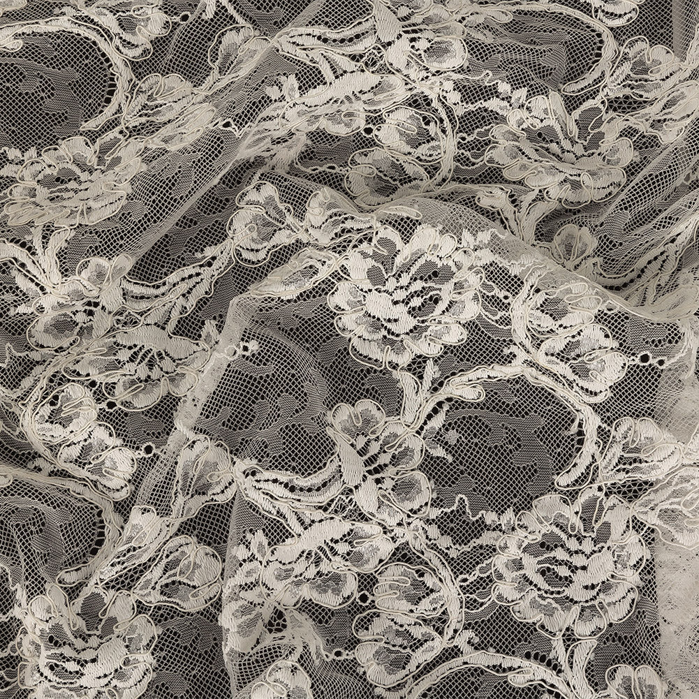 Corded Lace - Sweet Corn Floral