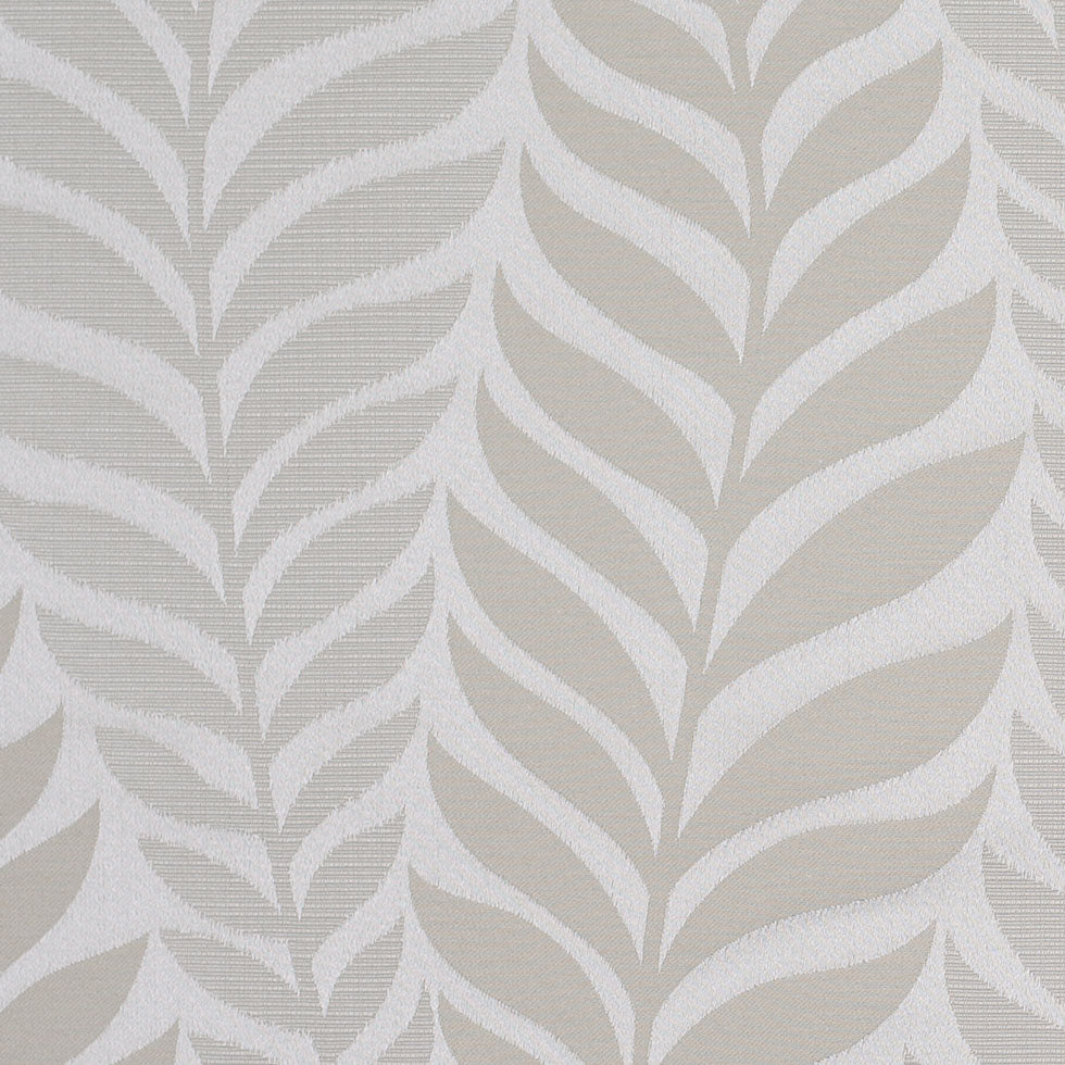 Champagne Tone-on-Tone Leaves Satin Jacquard - Detail