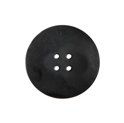 Italian Black Plastic Button - 36L/23mm - Detail