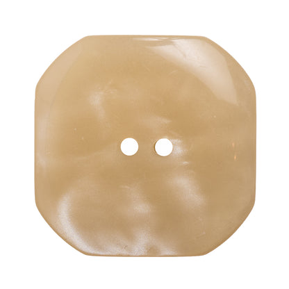 Italian Ivory Plastic Button - 54L/34mm - Detail