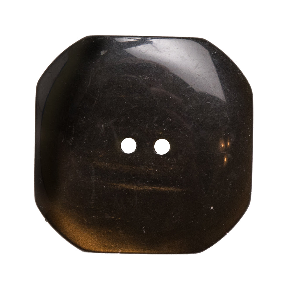 Italian Gold Plastic Button - 54L/34mm - Detail