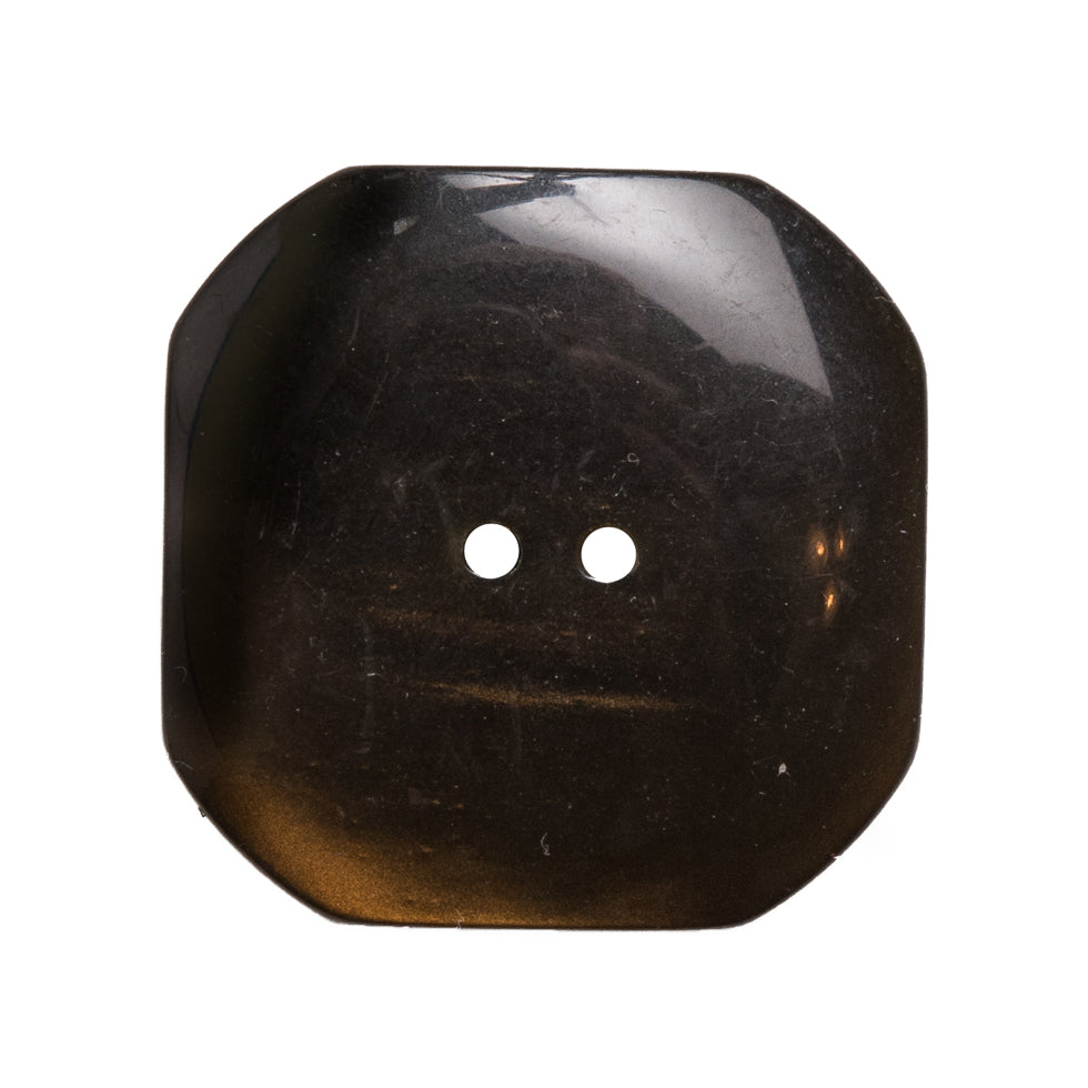 Italian Gold Plastic Button - 44L/28mm Detail