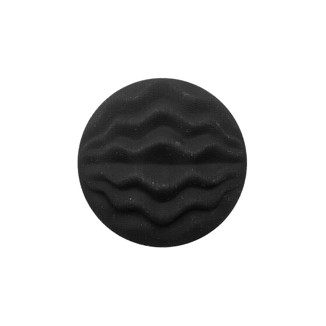 Italian Black Plastic Shank Back Button - 36L/23mm
