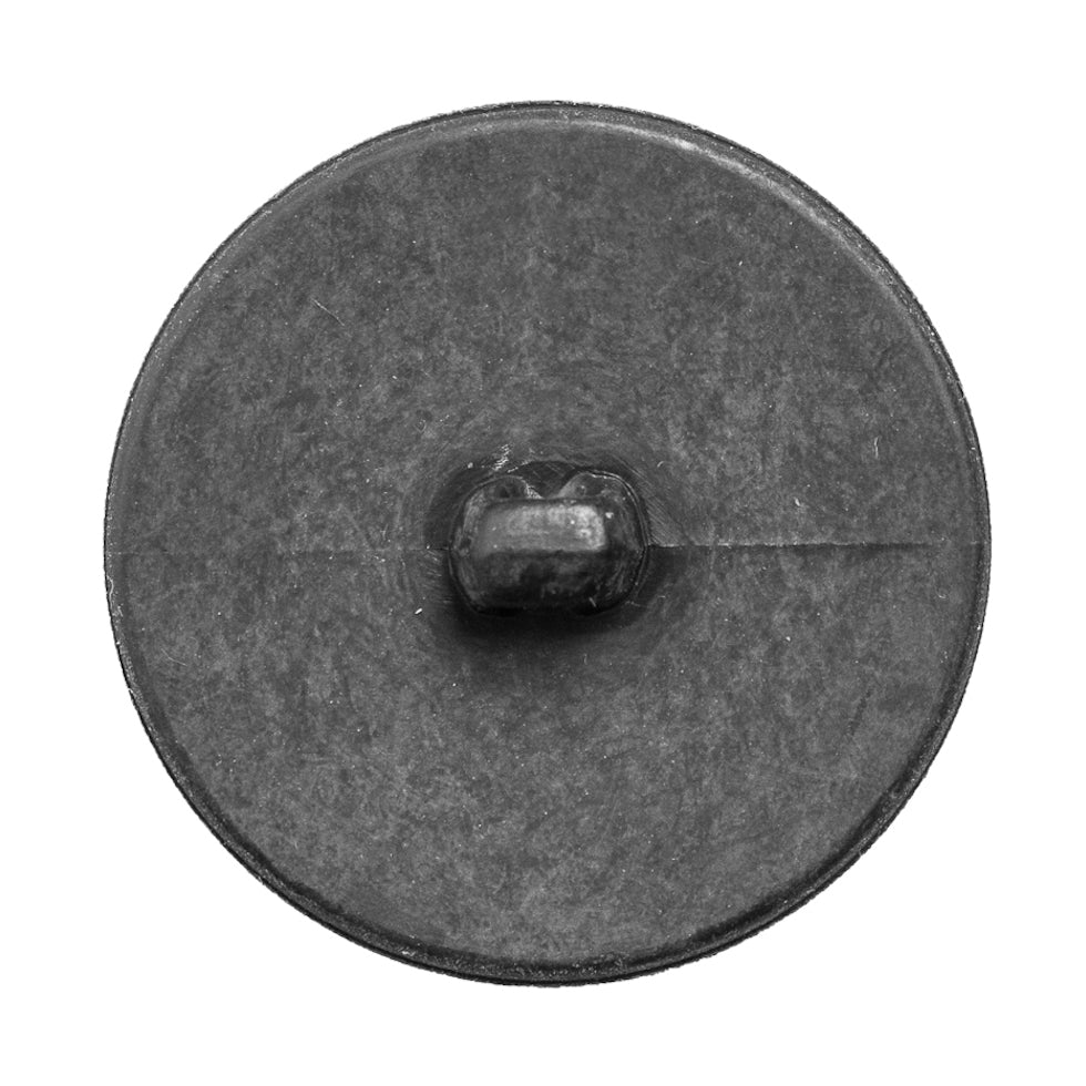 Italian Gray Plastic Shank Back Button - 54L/34mm - Detail
