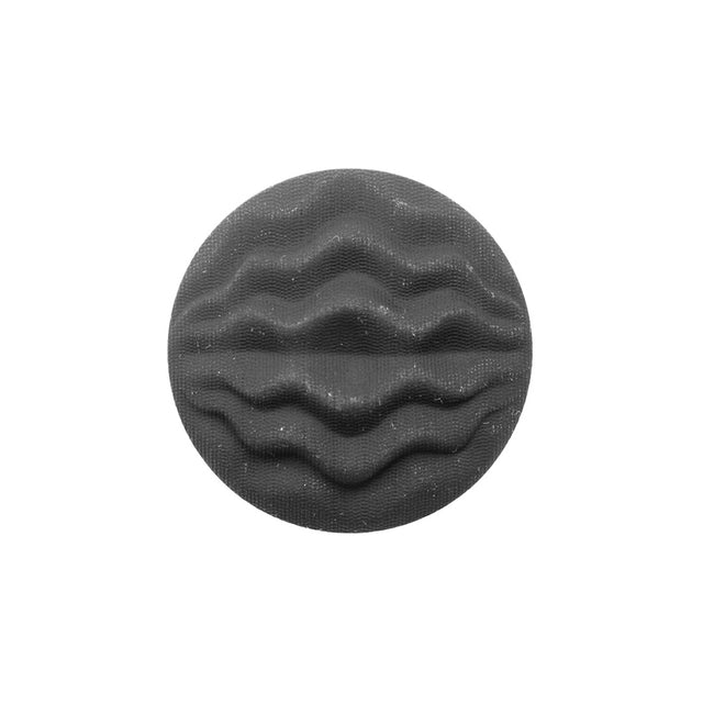 Italian Gray Wavy-Textured Plastic Shank Back Button - 36L/23mm