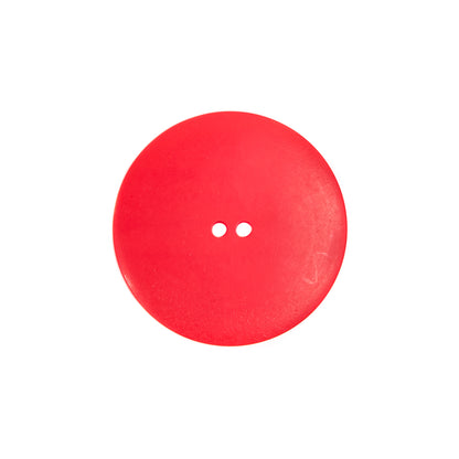 Italian Red Plastic Button - 36L/23mm - Detail