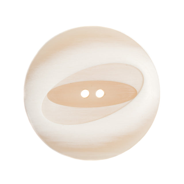 Italian Ivory Plastic Button - 44L/28mm
