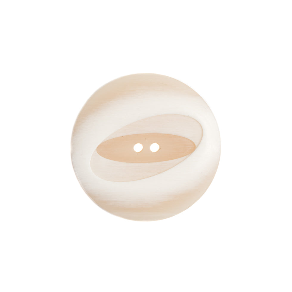 Italian Ivory Plastic Button - 36L/23mm
