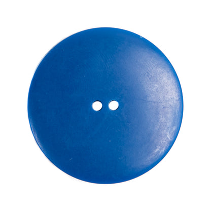 Italian Blue Plastic Button - 44L/28mm - Detail