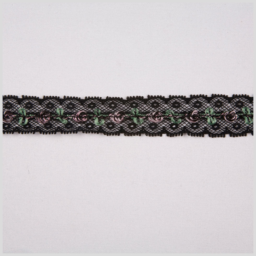 1" Black Fine Lace