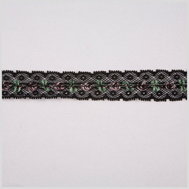 1" Black Fine Lace