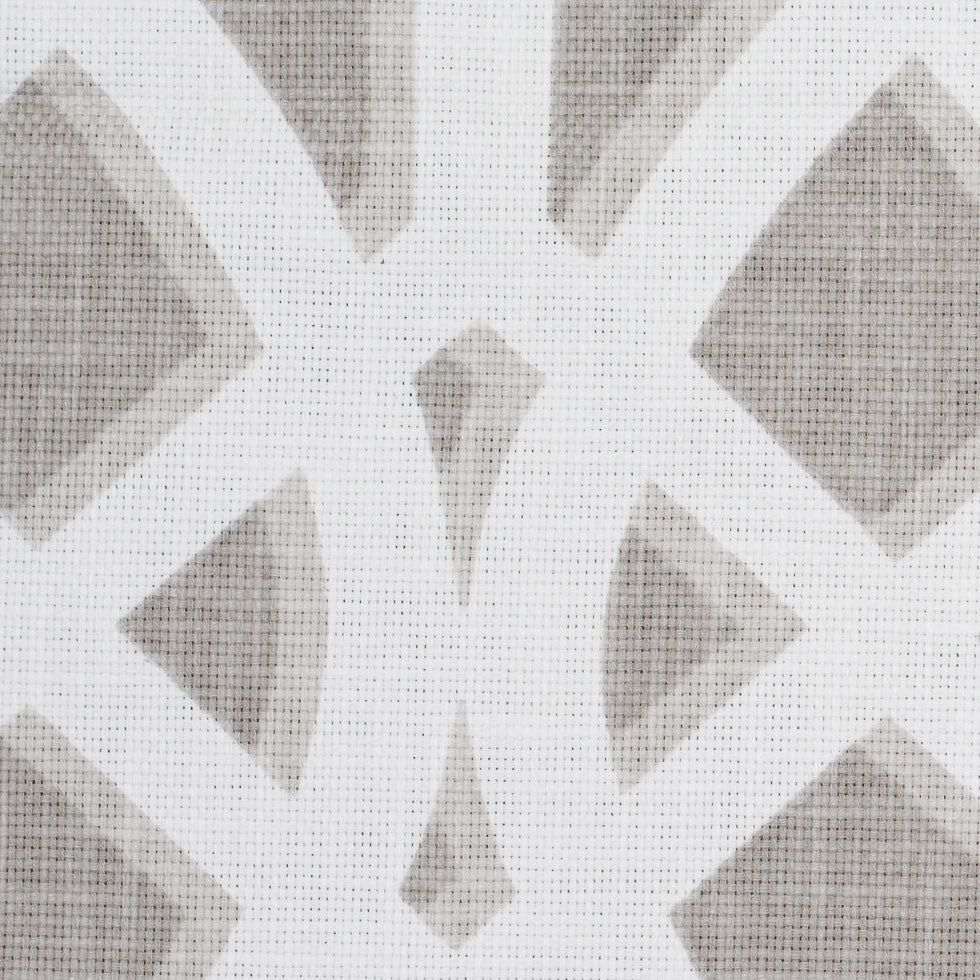 Mushroom Geometric Heavyweight Cotton Detail