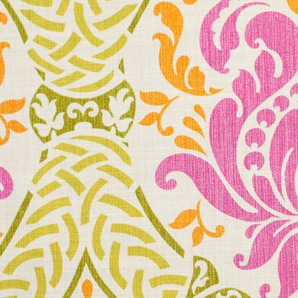 Dressed Up Damask Cotton Print - Detail