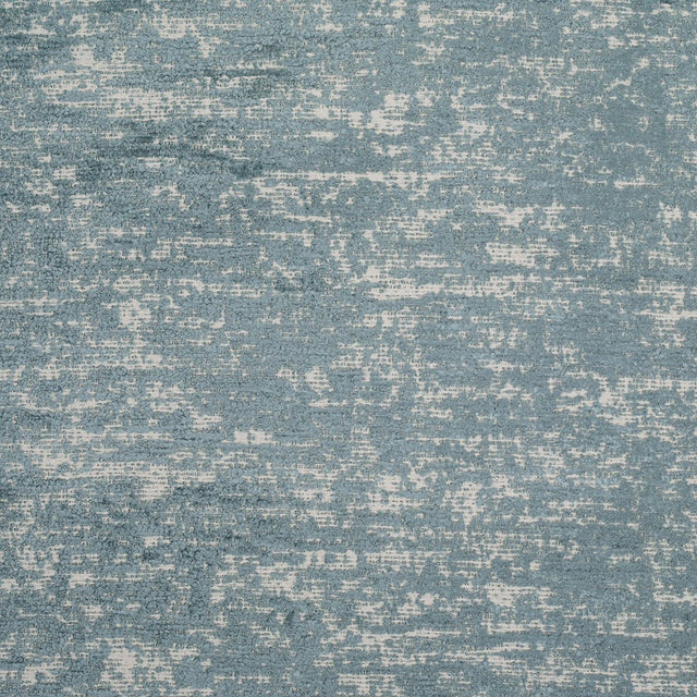 Turkish Cornflower Blue Polyester-Acrylic Flocked Woven