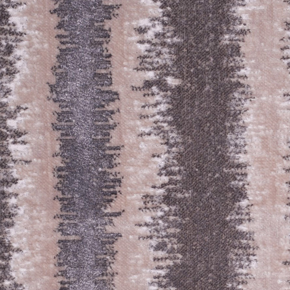 Platinum and Oxford Tan Polyester-Viscose Cut-Out Velvet Detail