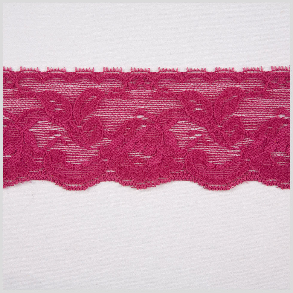 Wine Stretch Lace