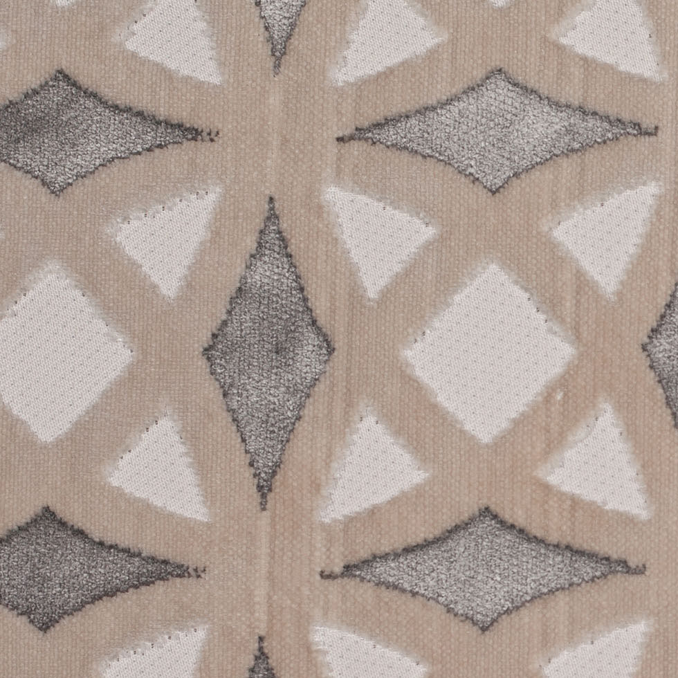 Platinum Black Geometric Laser Cut Velvet Detail