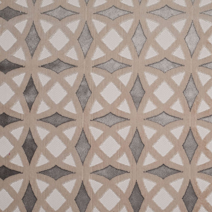 Platinum Black Geometric Laser Cut Velvet