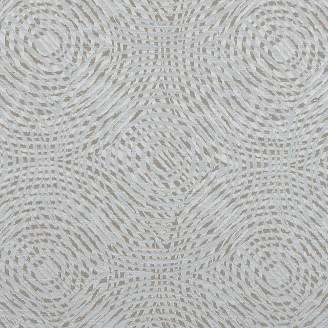 Champagne Geometric Swirls on a Cotton and Polyester Woven