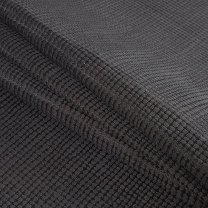 Slate Geometric Cotton and Polyester Woven - Folded