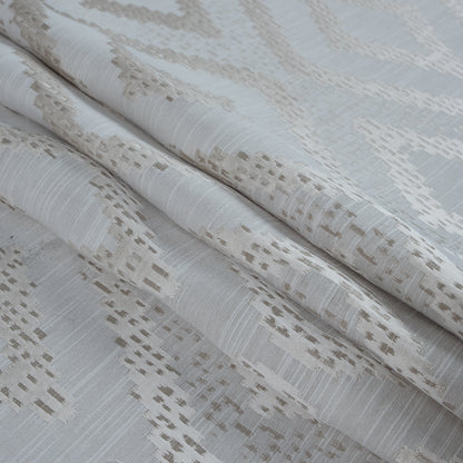 Champagne Diamond Woven Cotton and Polyester Blend - Folded
