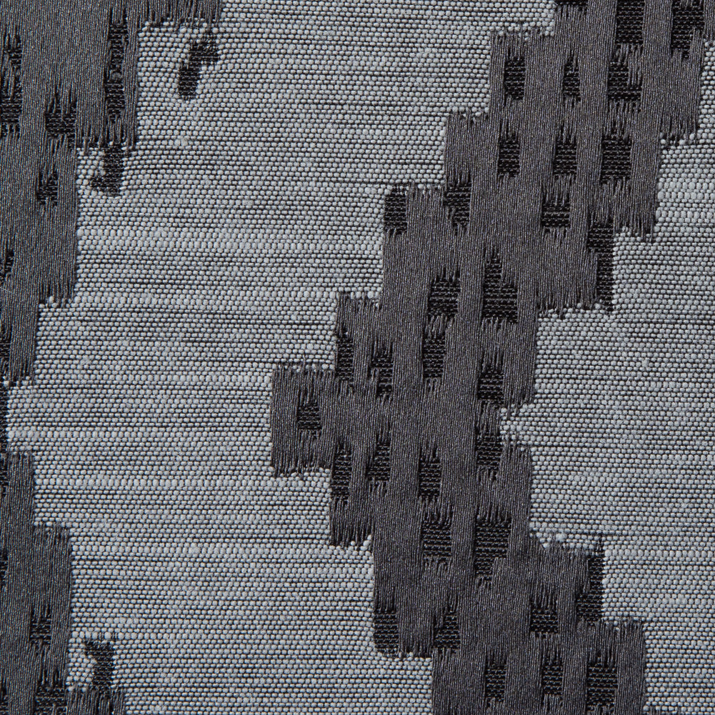 Slate Diamond Woven Cotton and Polyester Blend - Detail
