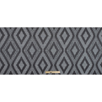 Slate Diamond Woven Cotton and Polyester Blend - Full