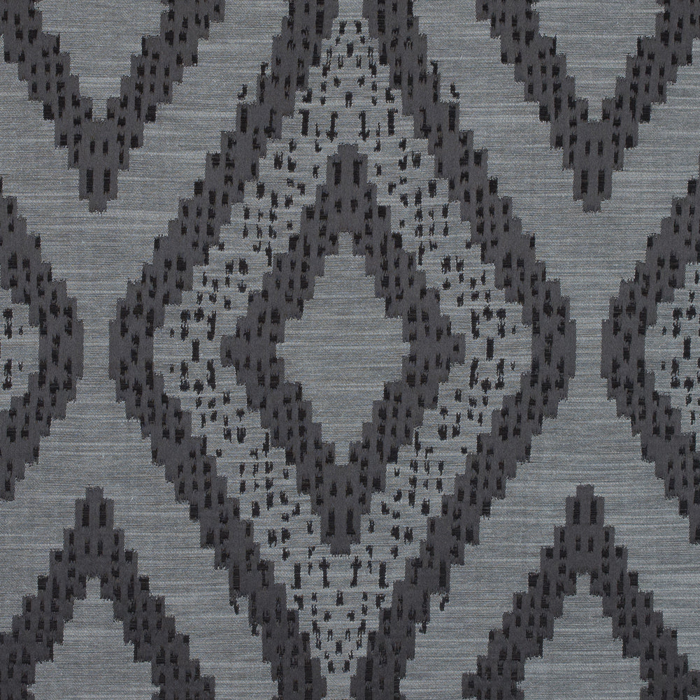 Slate Diamond Woven Cotton and Polyester Blend