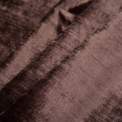 Turkish Chestnut Polyester Velvet - Folded